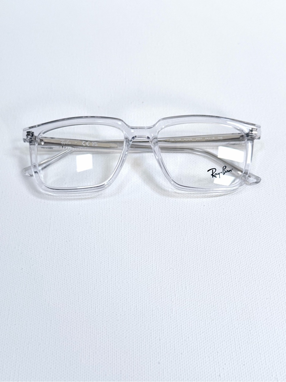 Ray-Ban Men’s Clear Transparent Square Frame Sunglasses